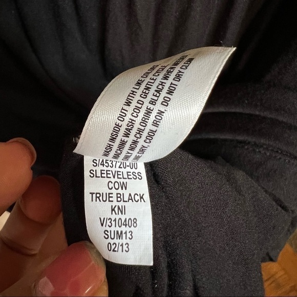 GAP DESIGNED & CRAFTED WOMEN’S SLEEVELESS DRAPE BLACK MINI DRESS SIZE‎ M - Picture 8 of 11